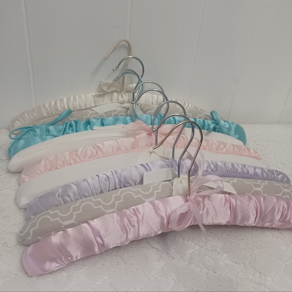 Other - 9 Padded Fabric Hangers